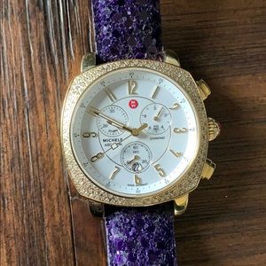 MICHELE Ascalon Diamond gold watch